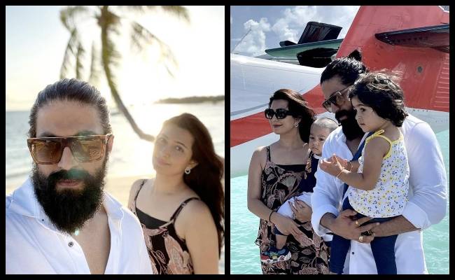 Yash spotted on vacation with family in the Maldives