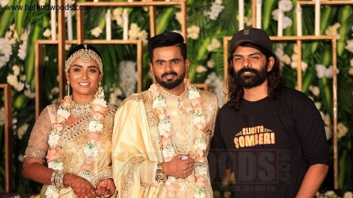 Actress Reshma Muralidharan and Actor Madhan Pandian wedding reception
