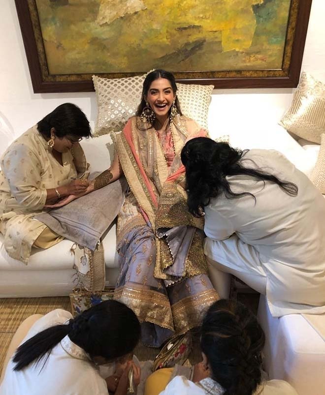 Actress Sonam Kapoor Mehendi Ceremony