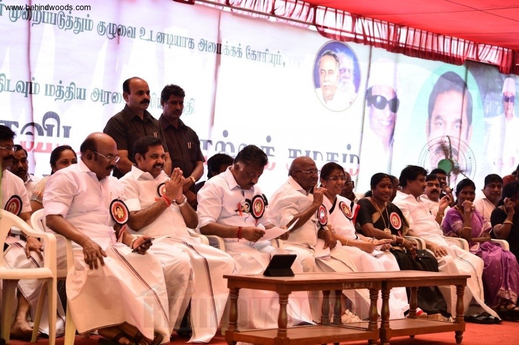 AIADMK’s day-long fast on the Cauvery issue