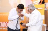 AR Rahman receiving BW Gold Medal from MSV