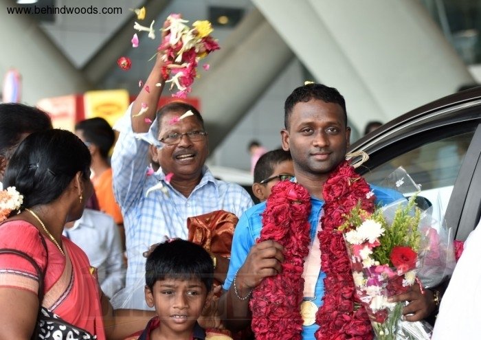CWG gold medallist Sathish given rousing welcome by fans