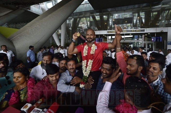 CWG gold medallist Sathish given rousing welcome by fans