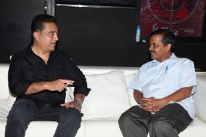 Delhi CM Arvind Kejriwal Meets Kamal Haasan