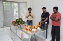 Celebrities pay homage to DSP's Father Sathyamurthy