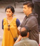 Dhanush and Akshara Haasan in the sets of Balki's untitled movie