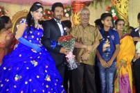 Director R. Pandiarajan's Son Prithvirajan Weds Akshaya Wedding Reception