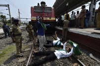 Farmers Association members staged a rail roko 