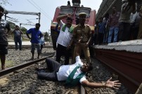 Farmers Association members staged a rail roko 