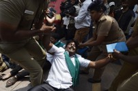 Farmers Association members staged a rail roko 