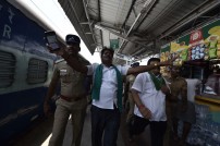 Farmers Association members staged a rail roko 