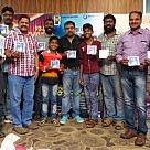Jigina audio launched by Kaaka Muttai kids