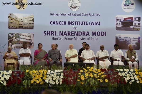 Narendra Modi's visit to Cancer Institute, Chennai
