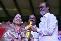 Rajinikanth Unveiled MGR's Statue at the Dr MGR Educational and Research Institute
