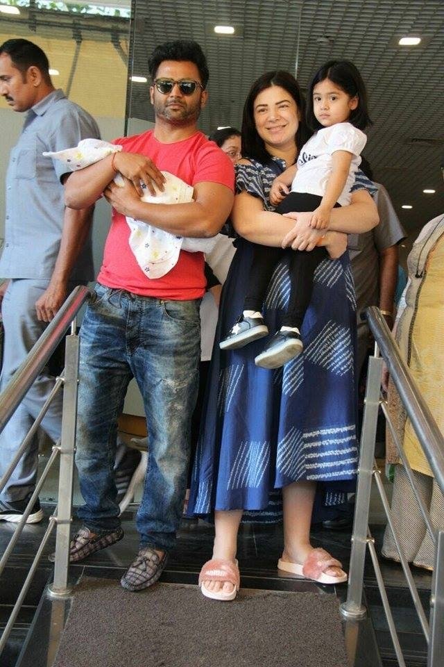 Sachiin Joshi and Urvashi Sharma With Their New Born Baby
