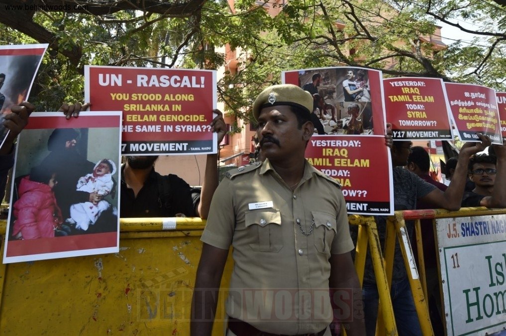Seeman, Thirumavalavan Protests Against The Killings in Syria