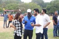 Sneha & Prasanna play 'Just cricket' with Chennai 28 team
