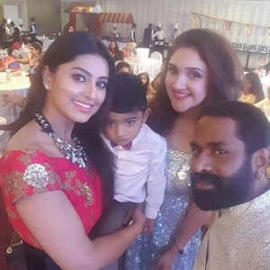 Sridevi Vijaykumar and Rahul's daughter Rupikaa first birthday celebrations
