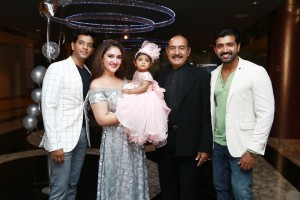 Sridevi Vijaykumar and Rahul's daughter Rupikaa first birthday celebrations