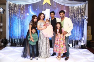 Sridevi Vijaykumar and Rahul's daughter Rupikaa first birthday celebrations