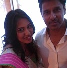 Vikram's daughter Akshita engagement stills