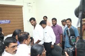 Vishal files nomination for RK Nagar by- elections