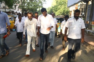 Vishal files nomination for RK Nagar by-poll elections