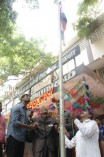 Vishal hoisting National Flag