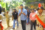 Vishal hoisting National Flag