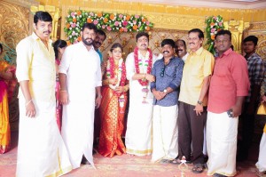 Wedding of Kuppathu Raja Producer M. Saravanan and Sravya Keerthana