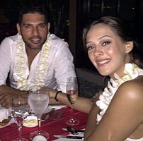 Yuvraj Singh and Hazel Keech Engagement