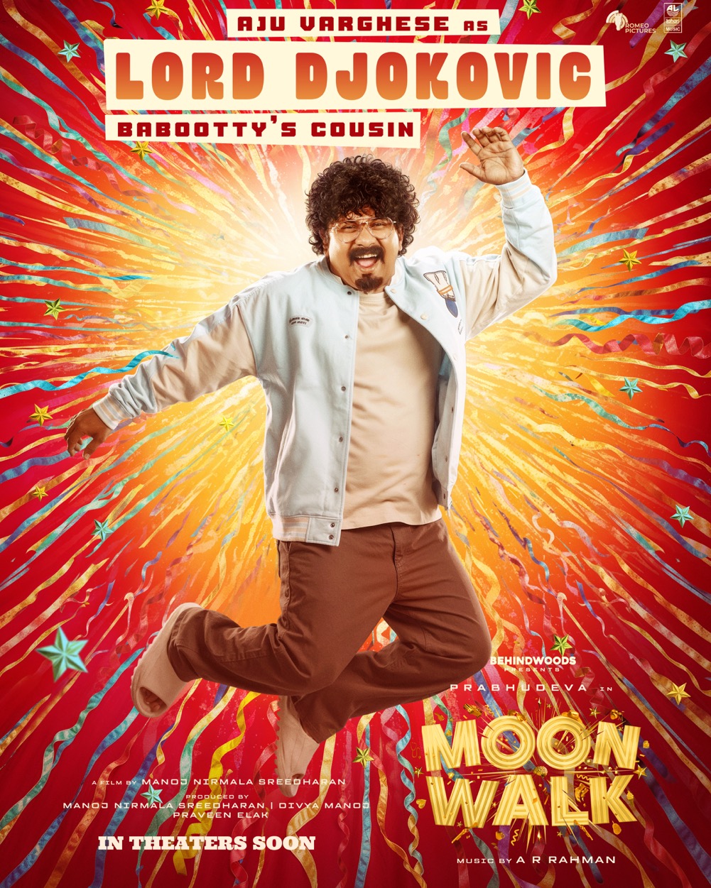 Aju Varghese as Lord Djokovic in Moonwalk