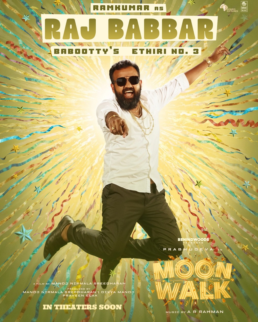 Ramkumar Natarajan as Raj Babbar in Moonwalk