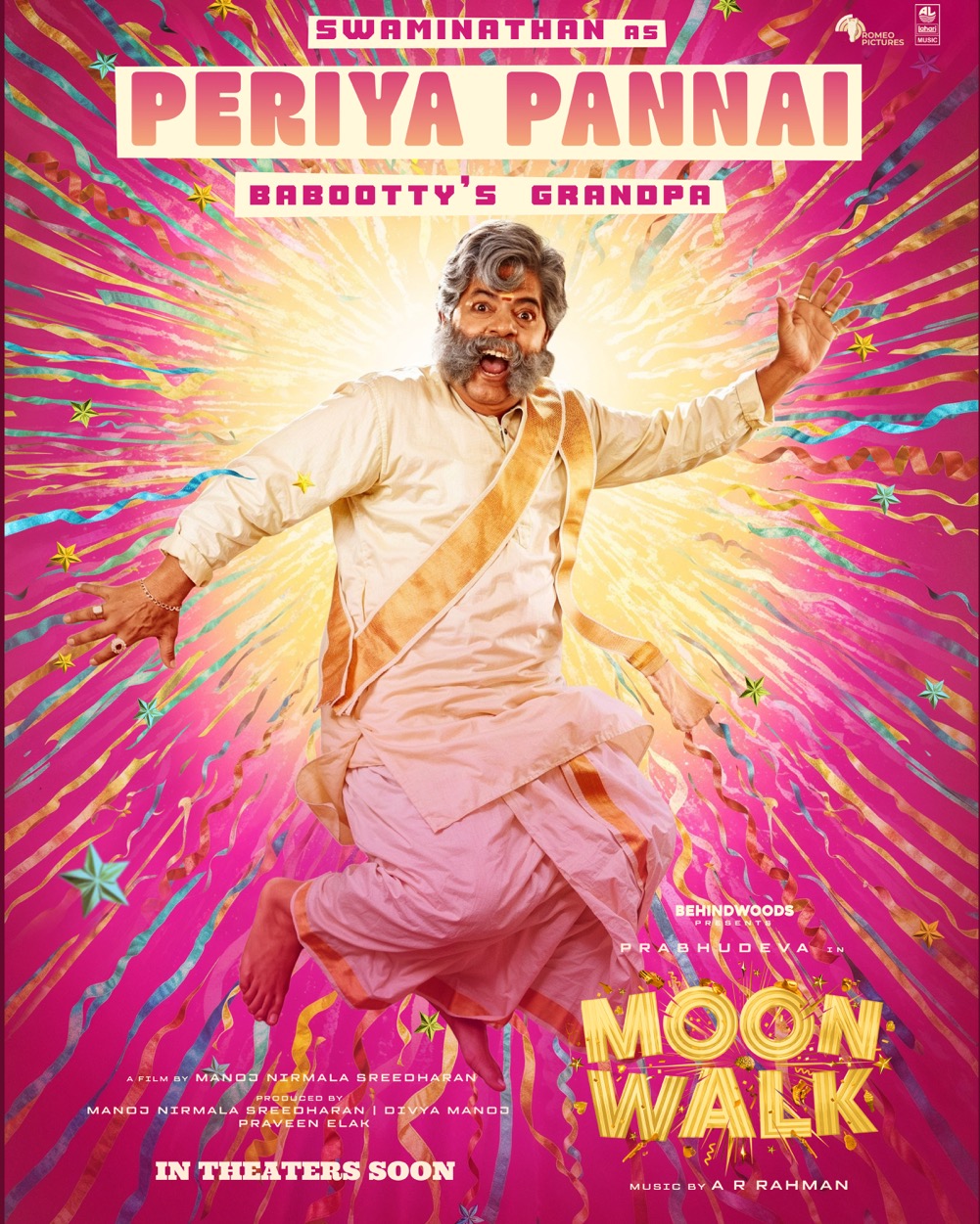 Swaminathan as Periya Pannai in Moonwalk