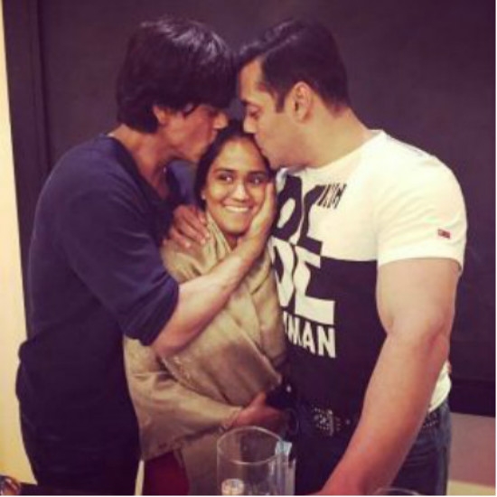 SRK & Salman Khan with Sister