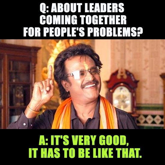 'It's very good, it has to be like that'