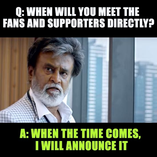 'When the time comes, I will announce it'