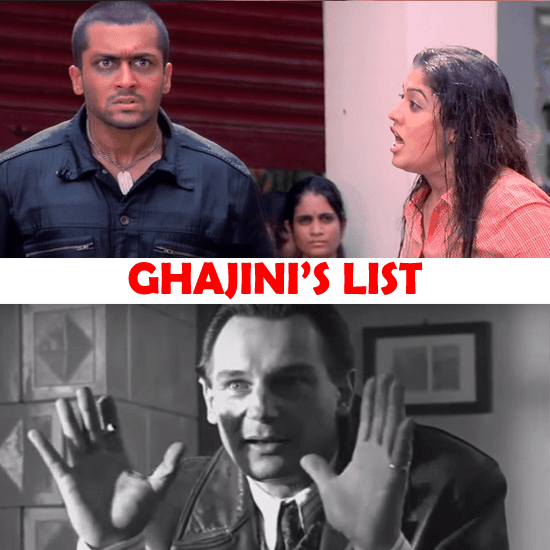Schindler's List - Ghajini's List