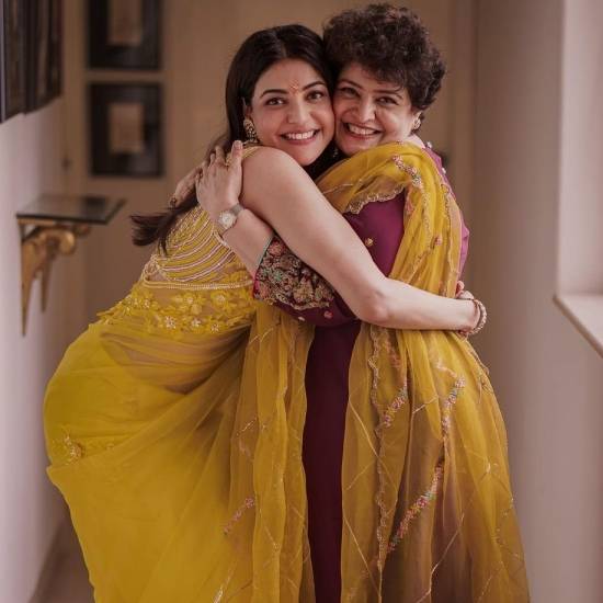 Kajal Agarwal with Her Mom