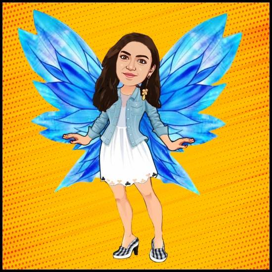 NAZRIYA NAZIM LOOKS CUTE IN TOON APP