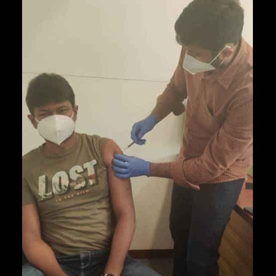 Chepauk MLA Udhayanidhi Stalin Got His Covid Vaccine