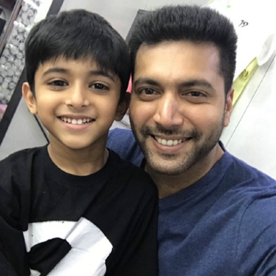 Aarav Ravi, son of Jayam Ravi