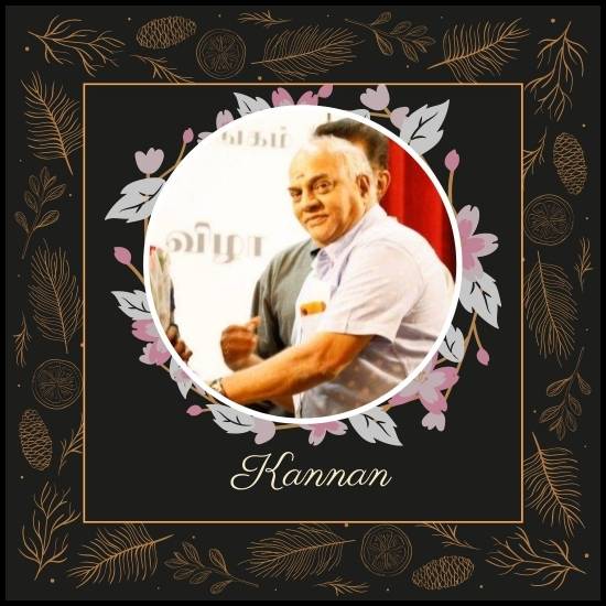 Cinematographer KR Kannan 