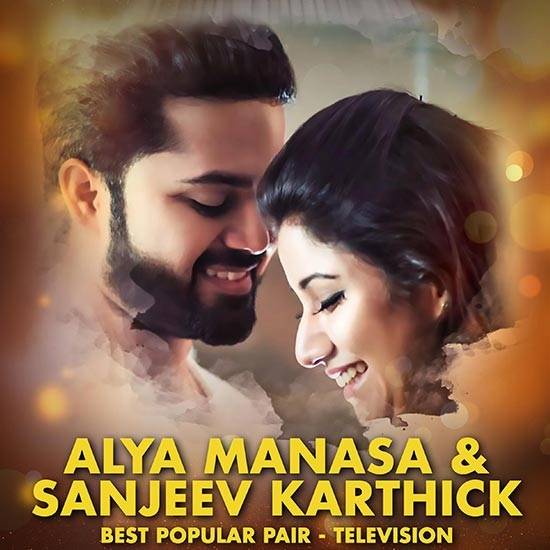 Alya Manasa and Sanjeev Karthick - Best Popular Pair - Television