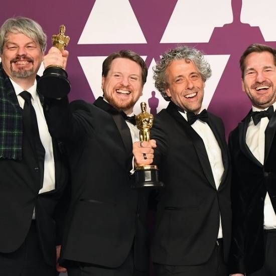 Best visual effects- Paul Lambert, Ian Hunter, Tristan Myles and J.D. Schwalm for First Man