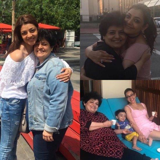 Kajal Aggarwal with mom