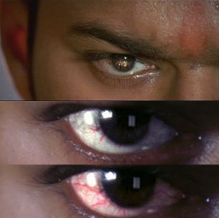 A snap of Ilayathalapathy VIjay affected with Conjunctivitis during a moment of injustice!