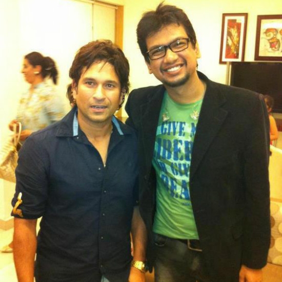 Vijay Prakash and Sachin Tendulkar