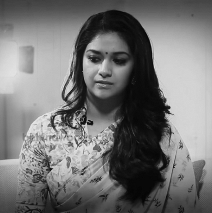 Keerthy Suresh enacts a Sivaji Ganesan statement from Nadigaiyar Thilagam