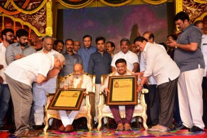 FNCC Team Felicitates K Viswanath and SP Balu